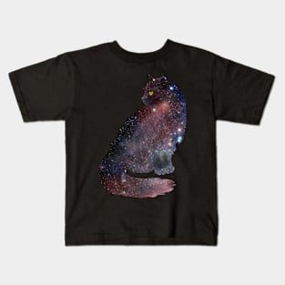 Space Galaxy Cats Kids T-Shirt